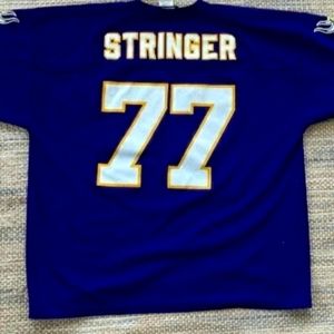 Korey Stringer Minnesota Vikings Logo Athletic Jersey Men's XL